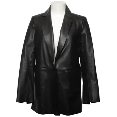 Blazer en cuir (Noir) de Massimo Dutti Polyester