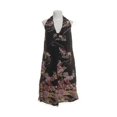 Halterneck dress (Black, Multicolored) from Uttam London Cotton