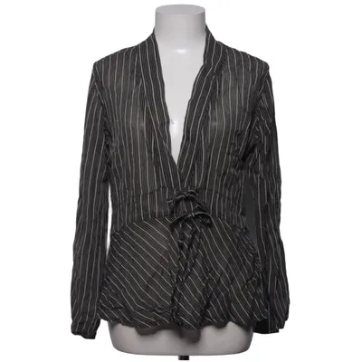Wrap blouse (Black, Beige) from The Masai Clothing Company Linen, Viscose