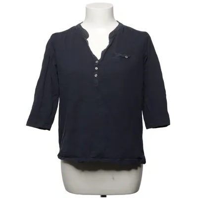 Henley shirt (Blauw) van Stooker Katoen