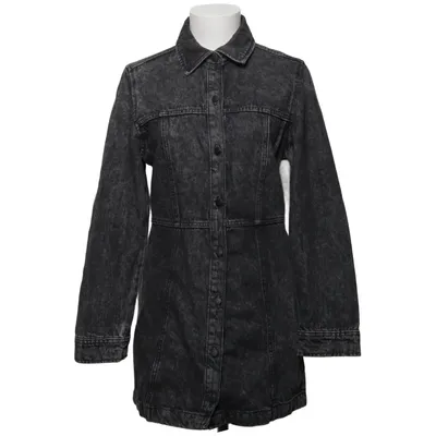 Denim jurk (Grijs) van Monki Katoen