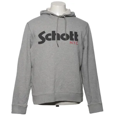 Sweat à capuche (Gris) de Schott NYC Coton