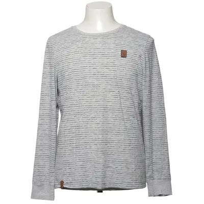 Long sleeve T-shirt (Gray, Blue) from Naketano Cotton, Polyester