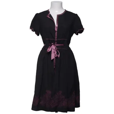 Robe (Noir, Violet) de Uttam London Coton, Polyester