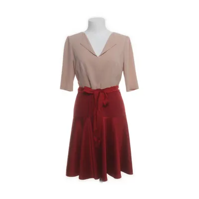 Jurk (Beige, Rood) van Paule KA Acetaat, Polyester