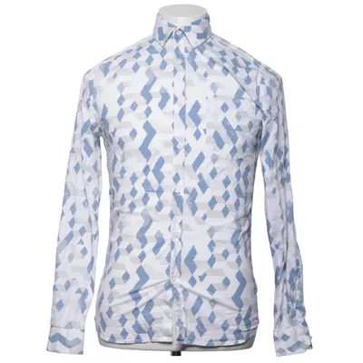 Shirt (Wit, Blauw, Grijs) van Emilio Denim