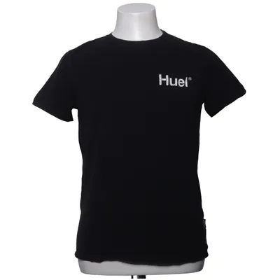 T-shirt (Zwart) van Huel Katoen, Elastaan