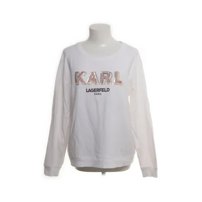 Collegetröja (Vit) från Karl Lagerfeld Bomull, Elastan, Modal