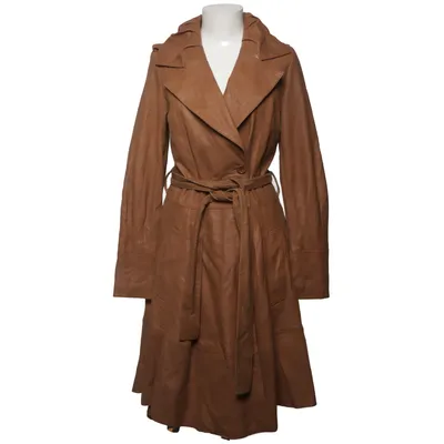 Läderkappa (Beige) från Apart Skinn, Polyester