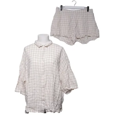 Pyjama (Beige, Wit) van H&M Home Linnen, Viscose
