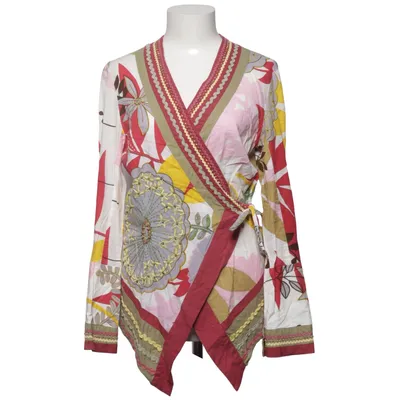 Wrap blouse (Red, Yellow, Multicolored) from Derhy Cotton