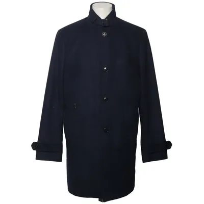 Jas (Blauw) van Riley Kasjmier, Polyester, Viscose, Wol