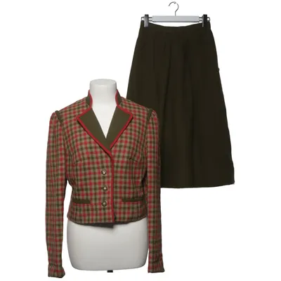 Tailleur jupe (Vert, Rouge) de Angelo Coton, Lin, Viscose