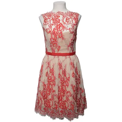 Cocktail dress (Red, Beige) from Viola Elastane, Polyamide, Polyester
