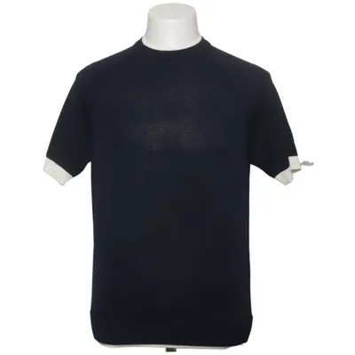 T-shirt (Blå, Hvid) fra Eleventy Bomuld