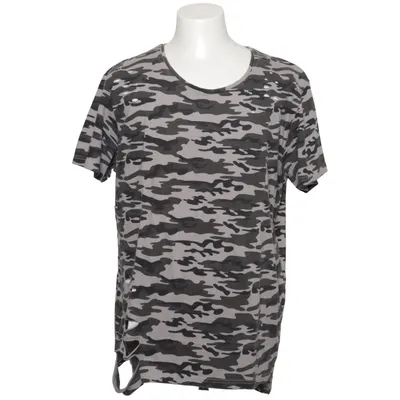 T-shirt (Gray, Black) from Indicode Cotton