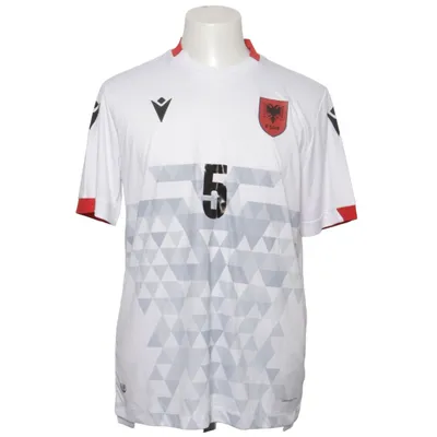 Fotbollströja (Vit, Grå, Röd) från Macron Polyester