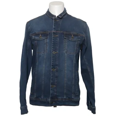 Veste en jean (Bleu) de Blend Coton, Élasthane