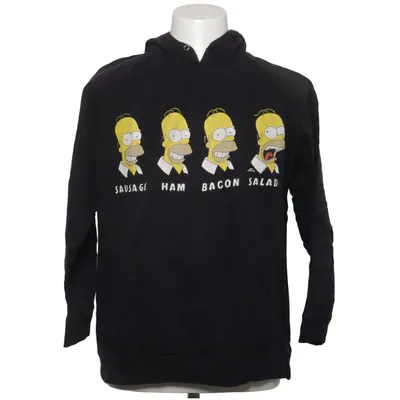 Hættetrøje (Sort) fra The Simpsons