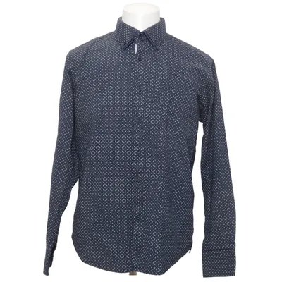 Chemise (Bleu) de Re Camicia Coton, Élasthane