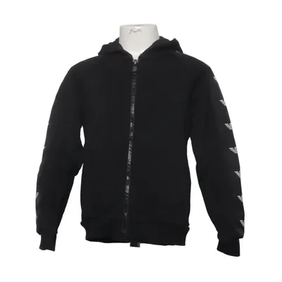 Sweat à capuche (Noir) de Armani Junior Coton, Élasthane, Polyester