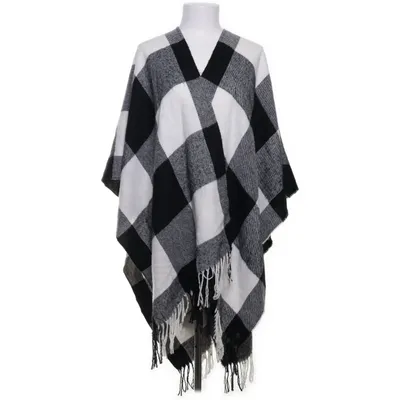 Poncho (Sort, Hvid) fra Tom Tailor Denim