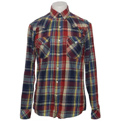 Flanellhemd (Blau, Rot, Gelb) von Jack & Jones Vintage Baumwolle