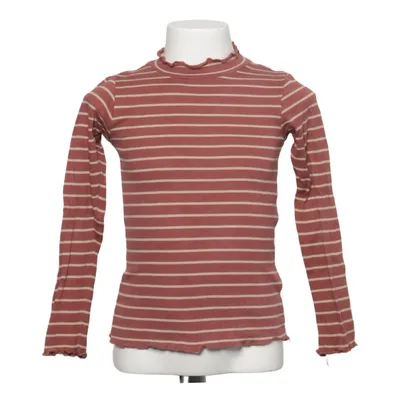 Langærmet t-shirt (Rød, Beige) fra Wheat Elastan, Modal, Økologisk bomuld