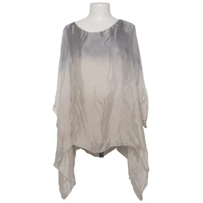 Topp (Grå, Beige) från H Trend Elastan, Silke, Viskos