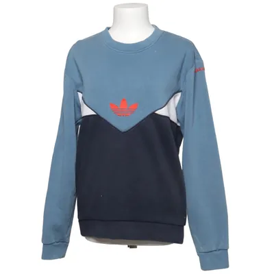 Sweatshirt (Blå, Sort, Hvid) fra Adidas Bomuld, Polyester