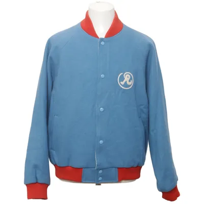 Varsity-jack (Blauw, Rood) van Richardson Polyester, Wol