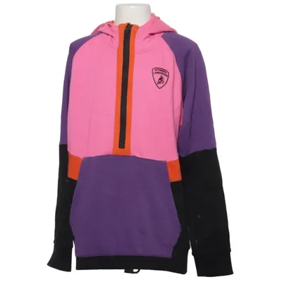 Capuchon sweater (Multicolor Half-Zip Sweatshirt) van Automobili Lamborghini Katoen, Polyester