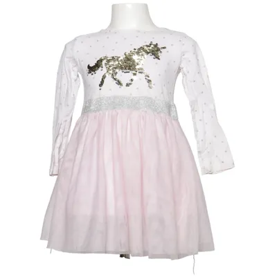 Klänning (Rosa, Vit, Silverfärgad) från Dopo Dopo Girls