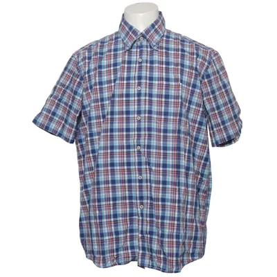 Korte mouwen shirt (Blauw, Wit, Rood) van Andrew James Katoen