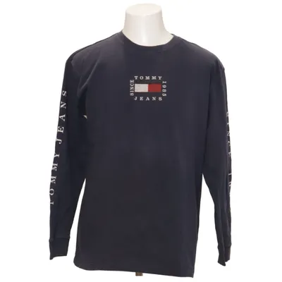 Lange mouwen shirt (Blauw) van Tommy Hilfiger Jeans Katoen