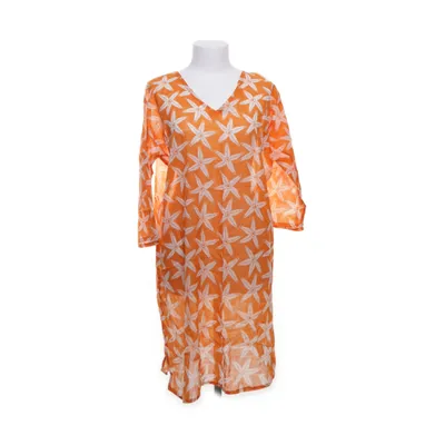 Beach dress (Orange, White) from Soho Cotton