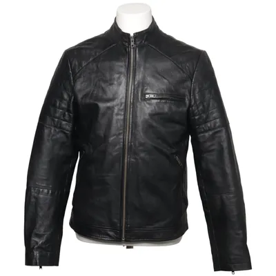 Läderjacka (Svart) från Barneys Originals Skinn, Polyester