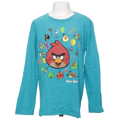 Langærmet t-shirt (Blå, Flerfarvet) fra Angry Birds Bomuld