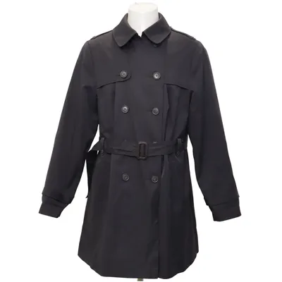 Trench coat (Black) from Adagio Cotton, Polyester