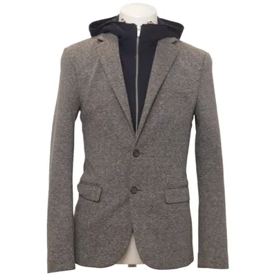 Blazer (Gris, Bleu) de Zara Man Élasthane, Polyester