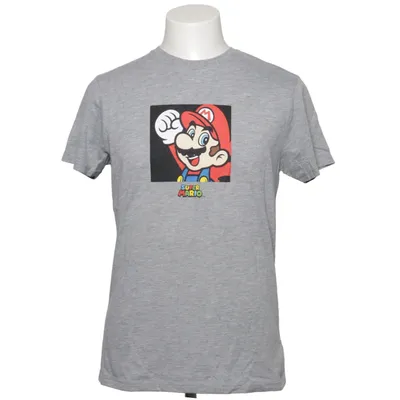 T-shirt (Grå, Flerfärgad) från Super Mario Bomull, Polyester