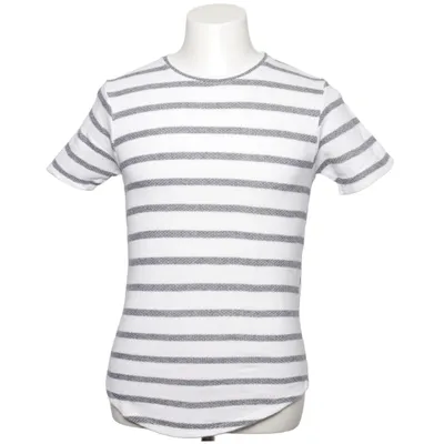 T-shirt (Vit, Grå) från Nohow Elastan, Polyester