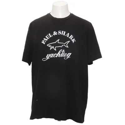 T-shirt (Zwart) van Paul & Shark Katoen, Elastaan