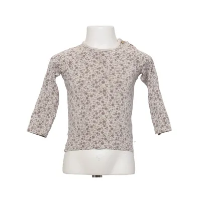 Långärmad t-shirt (Beige, Brun) från Topomini Bomull, Elastan