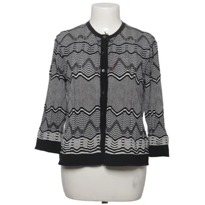 Strickjacke (Schwarz, Weiß, Grau) von Missoni Baumwolle, Polyamid, Polyester
