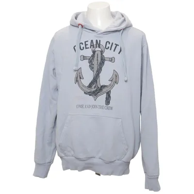 Capuchon sweater (Blauw) van Sublevel Katoen, Polyester