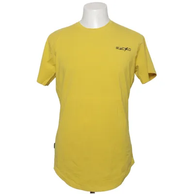 T-shirt (Geel) van Reject Katoen, Elastaan