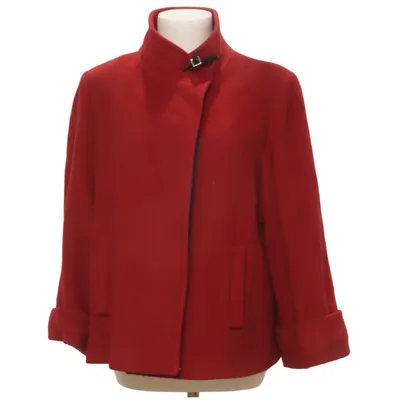Coat (Red) from Caroll Cashmere, Polyamide, Wool