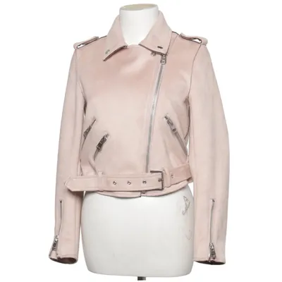Veste de motard (Rose) de Zara Basic Outerwear Élasthane, Polyester