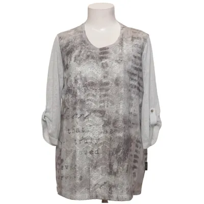 Top (Gray, White) from Capuccino Polyester